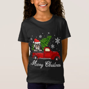 Camiseta Decoración de los Navidades de camionetas rojas de
