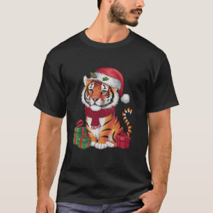 Camiseta Decoración de los tigres en Navidad de los tigres