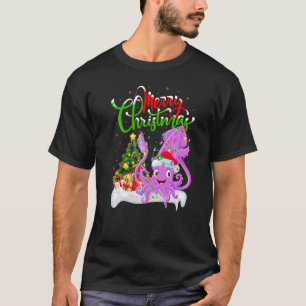 Camiseta Decoración de Navidad de Calamar Pez Santa Calamar