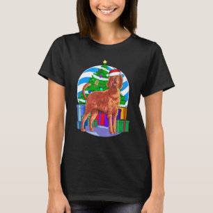 Camiseta Decoración del árbol de Navidad del Santa adorable