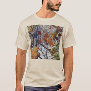 Camiseta Decoración del primer camuflaje de invierno de nie
