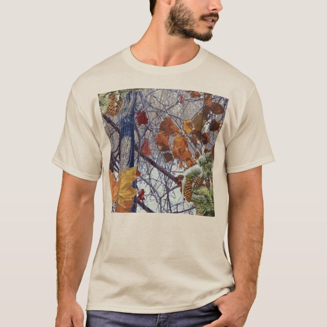 Camiseta Decoración del primer camuflaje de invierno de nie (Anverso)