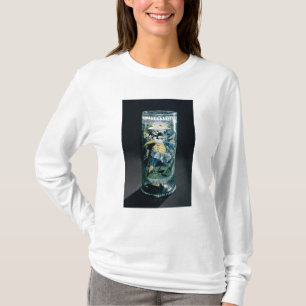 Camiseta Decoración esmaltada de un cazador y de una mujer