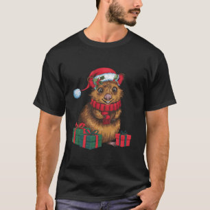 Camiseta Decoración navideña de Navidades de Santa Hat Quok