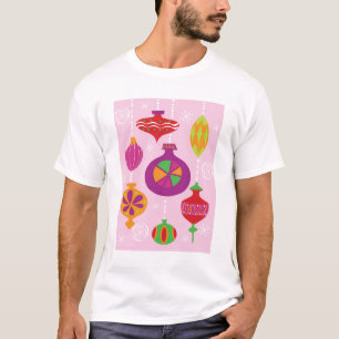 Camiseta Decoración numerosa del navidad ilustrada en diff