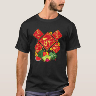 Camiseta Decoración vietnamita de Año Nuevo Lixi Me Año