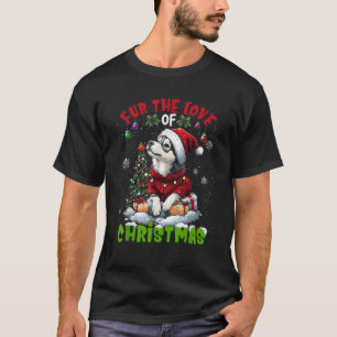 Camiseta Decoraciones de árbol de Navidad para perro raza A