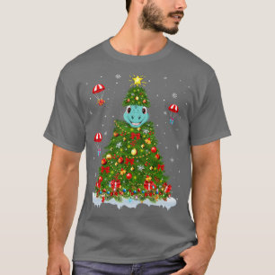 Camiseta Decoraciones de árboles de navidad Santa Brontosau