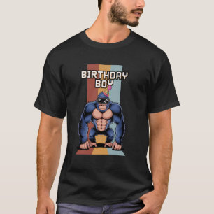Camiseta Decoraciones de cumpleaños de gorila Etiqueta de m