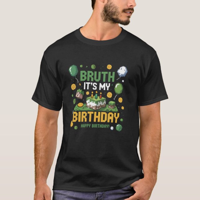 Camiseta Decoraciones de cumpleaños de videojuegos Cumpleañ (Anverso)