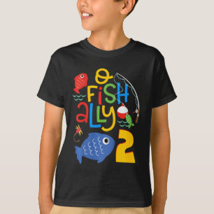 Camiseta Decoraciones de cumpleaños para niños O-fish-ally 