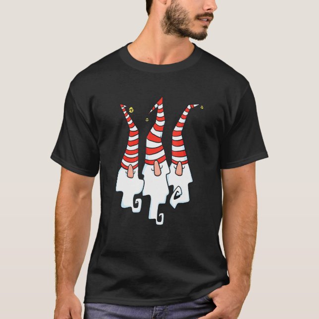 Camiseta Decoraciones de jardín de Navidad (Anverso)