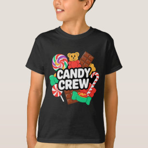 Camiseta Decoraciones de la tripulación de Candy Land Candy
