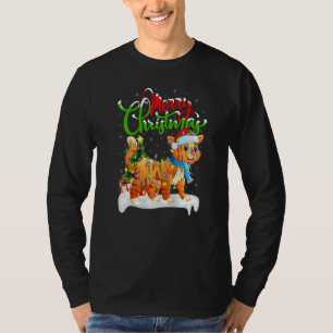 Camiseta Decoraciones de Navidad de Bobcat Santa Bobcat Nav