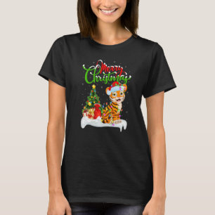 Camiseta Decoraciones de Navidad Tigre de Bengala Tigre de 
