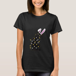 Camiseta Decoraciones de Pascua de Gato Negro femenino ilum