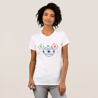Camiseta - Decoraciones de vacaciones redondas