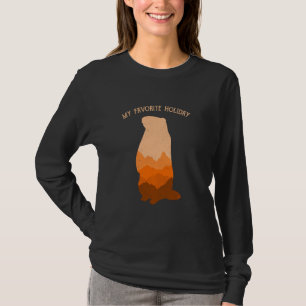 Camiseta Decoraciones del Día del Hog Terrestre Costume Woo