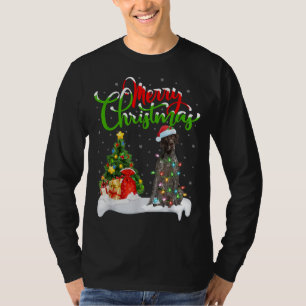 Camiseta Decoraciones navideñas Alemanas Corto al Velo Perr