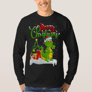 Camiseta Decoraciones navideñas de cocodrilos de Santa Croc