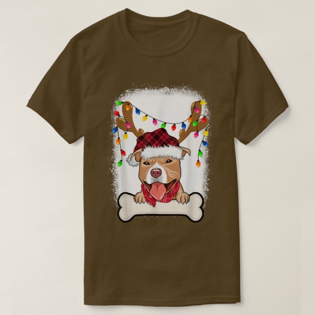 Camiseta Decoraciones navideñas de PitBull (Diseño del anverso)