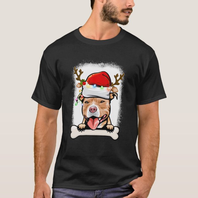 Camiseta Decoraciones navideñas de PitBull (Anverso)