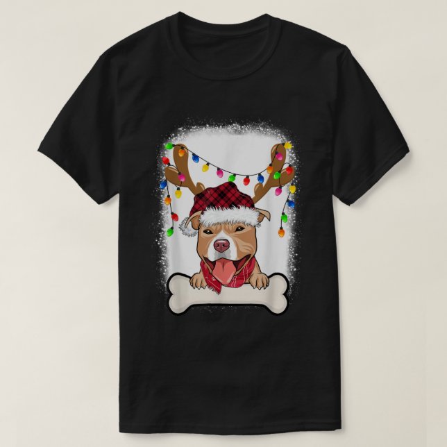 Camiseta Decoraciones navideñas de PitBull (Diseño del anverso)
