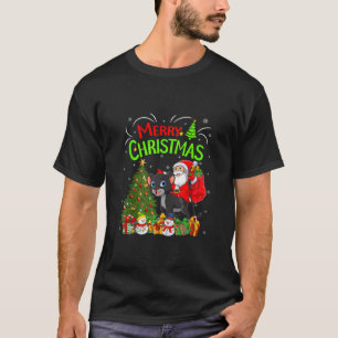 Camiseta Decoraciones navideñas El árbol ilumina el pantano