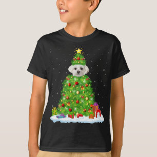 Camiseta Decoraciones navideñas iluminan la Navidad del per
