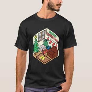 Camiseta Decoraciones navideñas Navidades adoran X Mas Paja