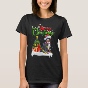 Camiseta Decoraciones navideñas Santa Bernese Montaña Dog C