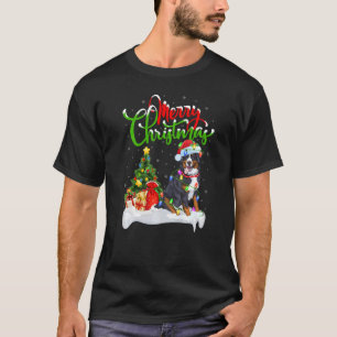 Camiseta Decoraciones navideñas Santa Bernese Montaña Dog C