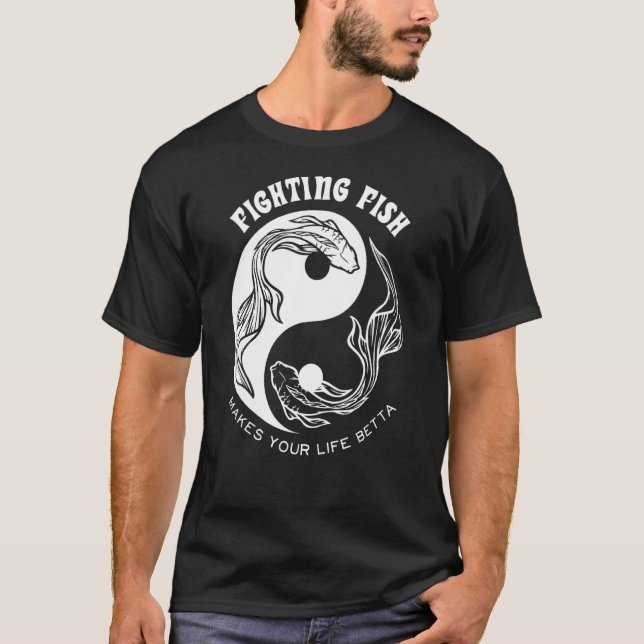 Camiseta Decoraciones para pecera de peces luchadores Betta (Anverso)