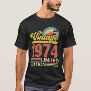 Camiseta Decoraciones Vintage Cumpleaños 50 Vintage 1974