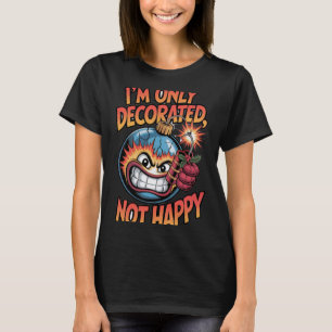Camiseta Decorado No Feliz