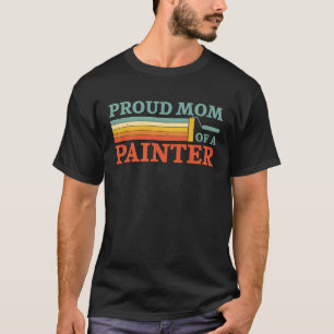 Camiseta Decorador De Pintor De Casa Mamá Retro Orgullosa M