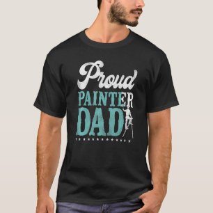 Camiseta Decorador del pintor de la casa papá orgulloso pin