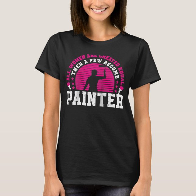 Camiseta Decoradora de House Painer Chica Retro (Anverso)
