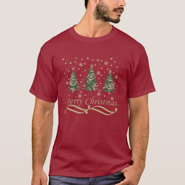 Camiseta Decorados y modernos navidades de pino (Anverso)