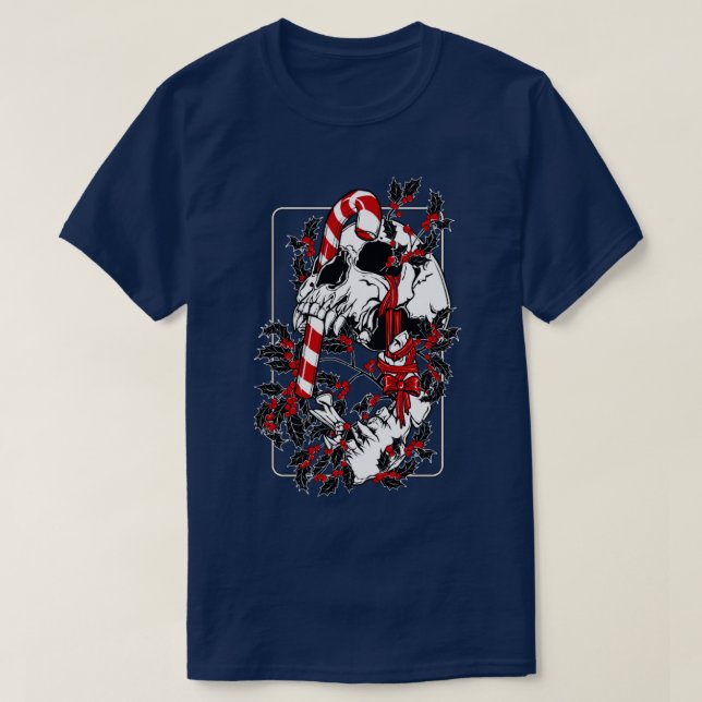 Camiseta Decorar las calaveras con los buganes de Holly (Diseño del anverso)
