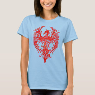 Camiseta Decorated Red Tribal Phoenix