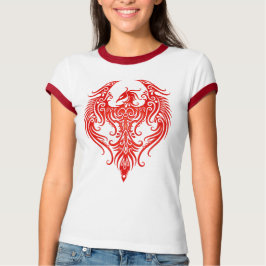 Camiseta Decorated Red Tribal Phoenix