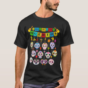 Camiseta decorativa del Día de los Muertos para ni