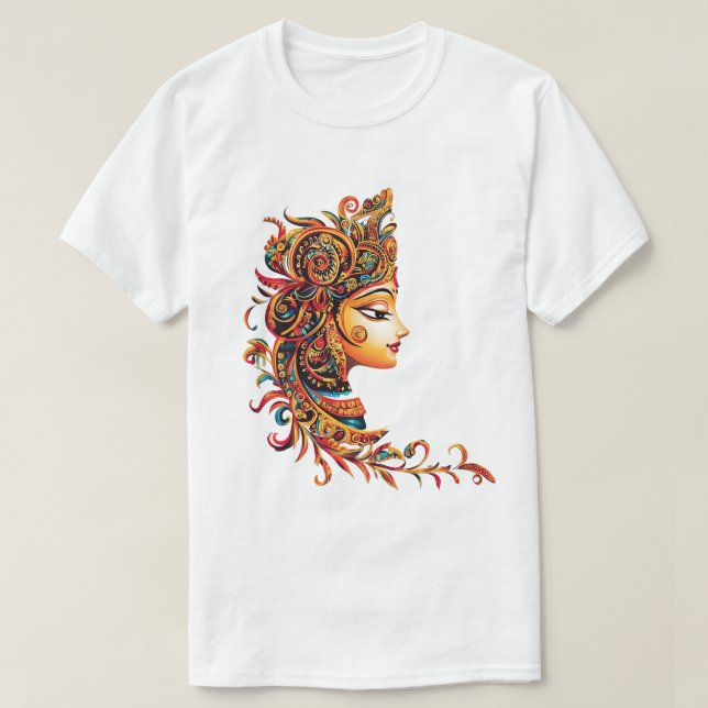 Camiseta Decorative Artistic Face (Diseño del anverso)