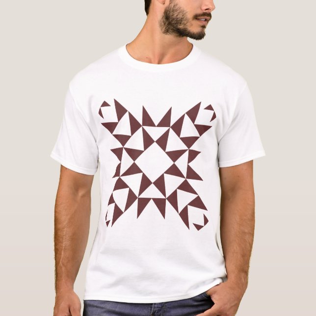 Camiseta Decorativo 01 - Marrón oscuro (Anverso)