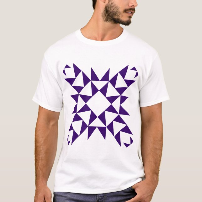 Camiseta Decorativo 01 - Púrpura Profundo (Anverso)
