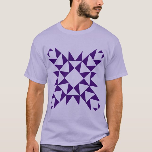 Camiseta Decorativo 01 - Púrpura Profundo (Anverso)