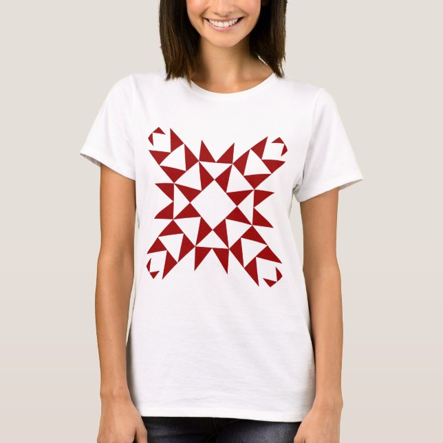 Camiseta Decorativo 01 - Rojo de rubí (Anverso)
