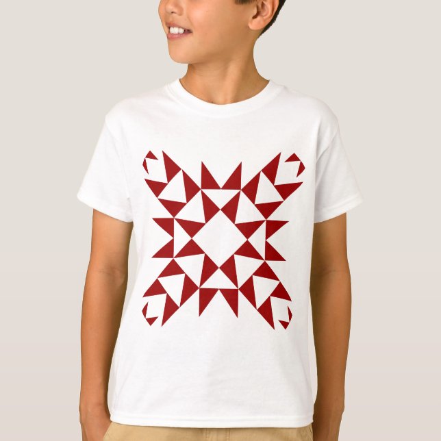 Camiseta Decorativo 01 - Rojo de rubí (Anverso)