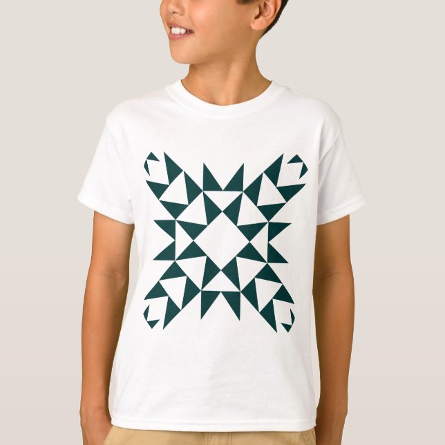 Camiseta Decorativo 01 - Verde oscuro (Anverso)